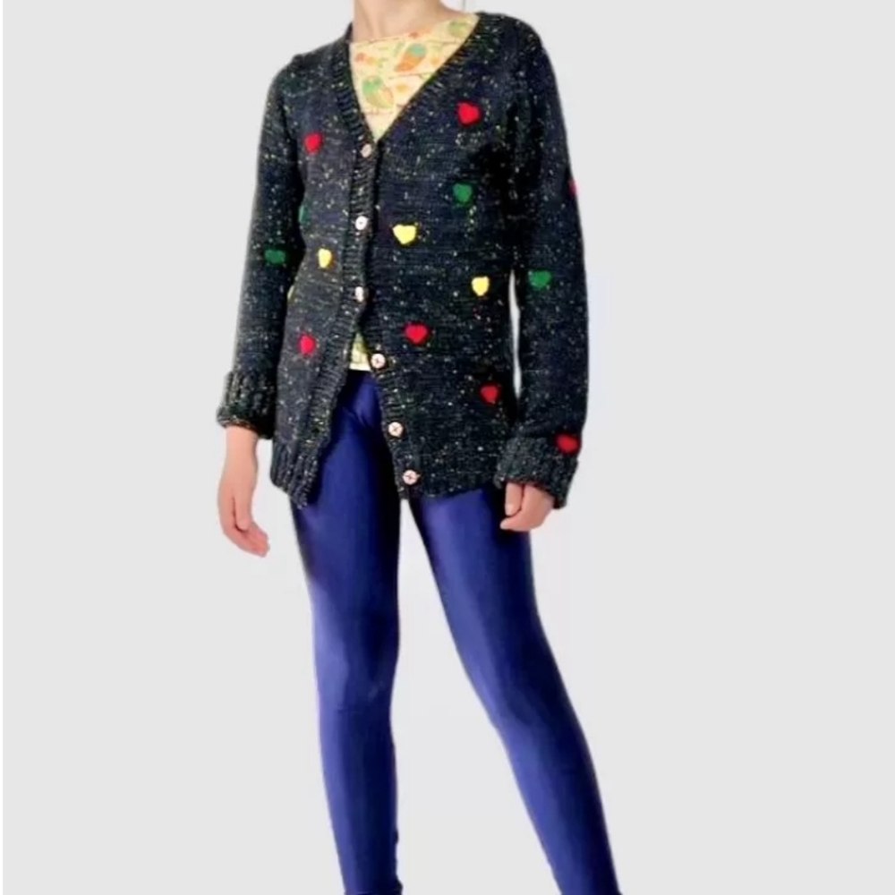 《 Mud Kingdom》Colorful Heart Cardigan